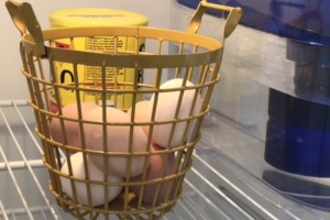 eggs in yellow basket
